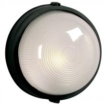  305111BK 226EB - Outdoor Cast Aluminum Marine Light - in Black finish with Frosted Glass (Wall or Ceiling Mount)